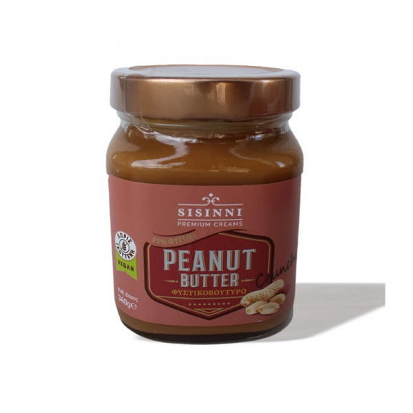 Sisinni Φυστικοβούτυρο Peanut Butter Crunchy Premium Χωρίς Ζάχαρη